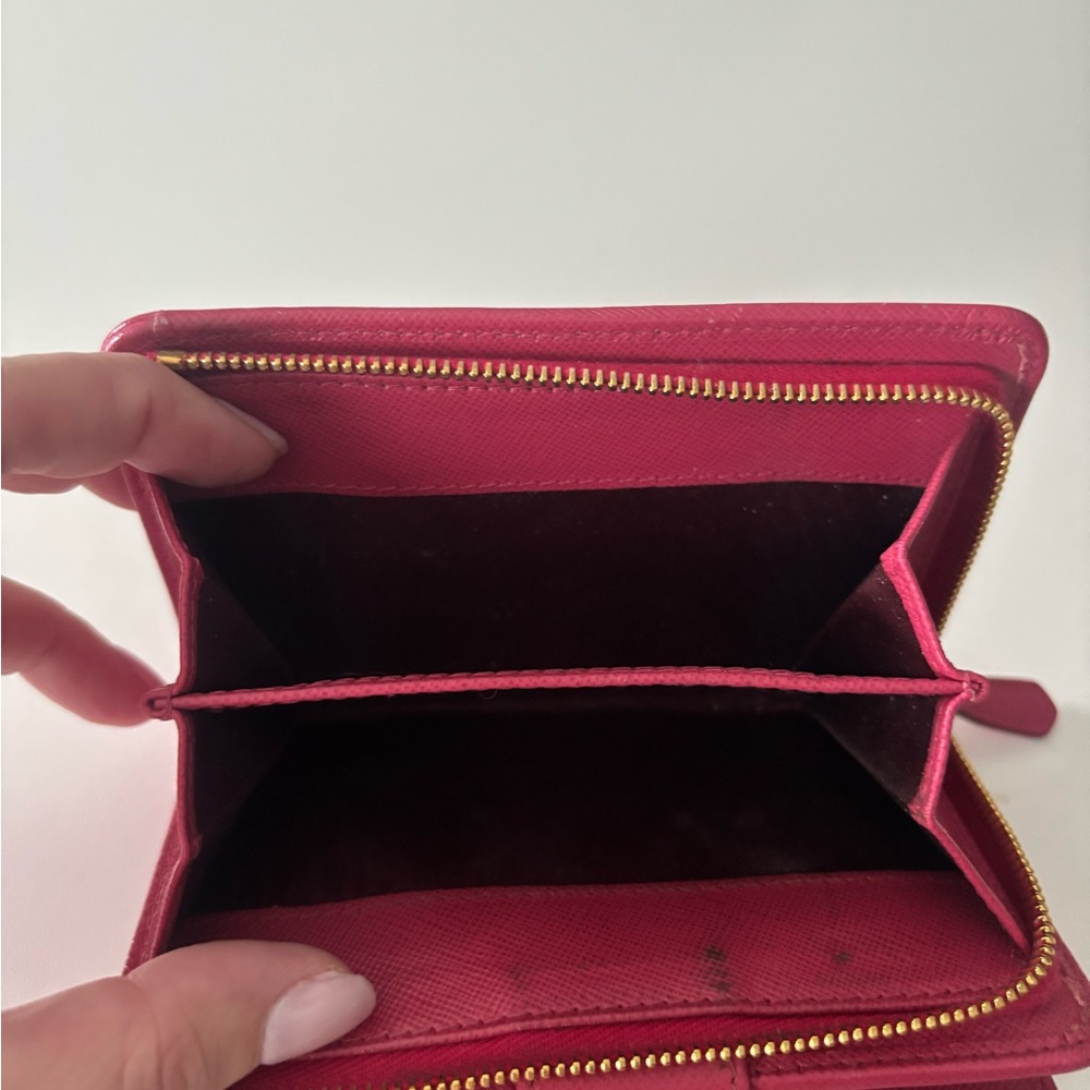 Prada Pink Saffiano Bifold Wallet - Picture 4 of 5